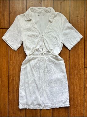 Abercrombie & Fitch Cut-out mini dress in White Size 00